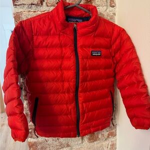 Patagonia Kids Bright Red Puffer Jacket